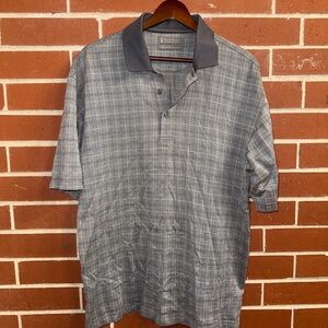 Daniel Cremieux Signature Collection Polo Shirt Men’s Medium Gray Plaid